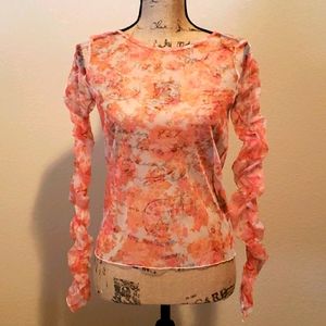 🦋 Sheer long sleeved top